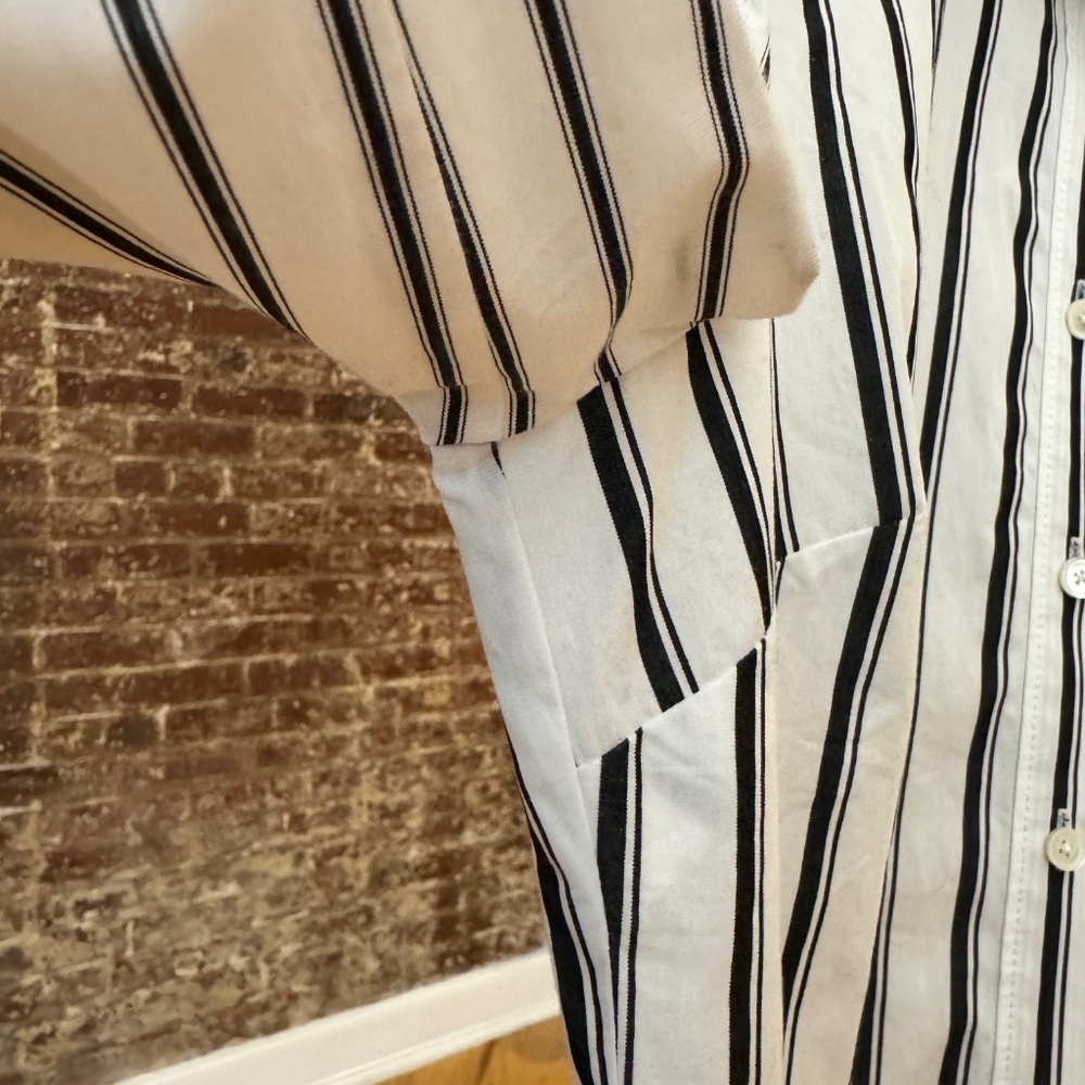 Derek Lam 10 Crosby Long-Sleeve Striped Cotton Shirt Dress - Picture 6 of 6